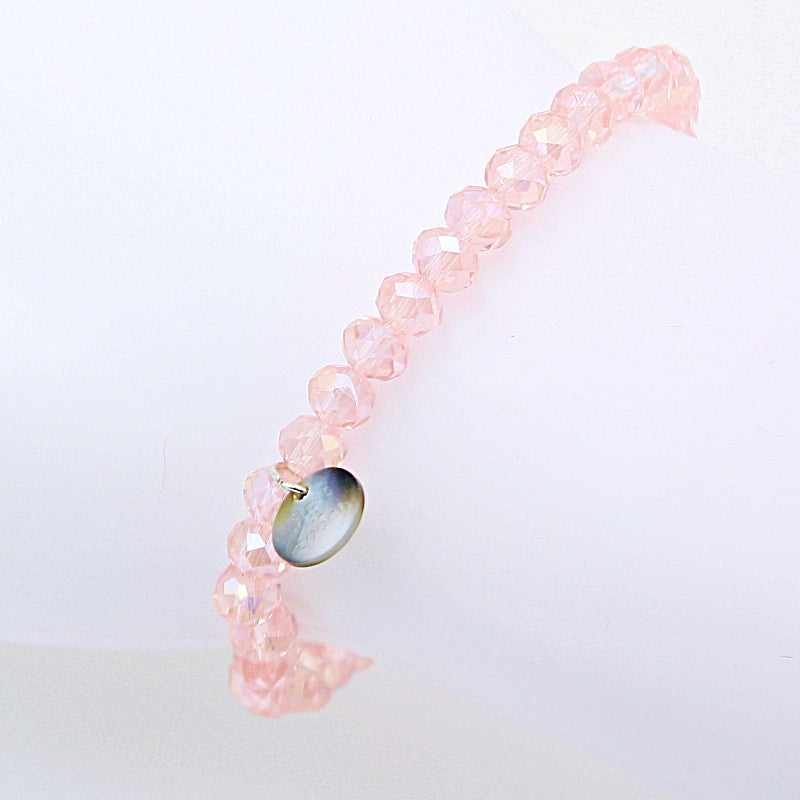 Armband "Just a Touch" 6mm rosa klar