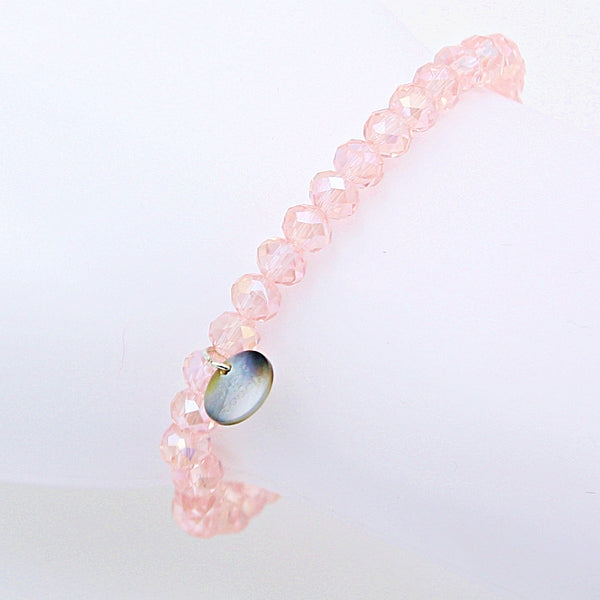 Armband "Just a Touch" 6mm rosa klar