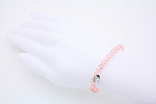Armband "Just a Touch" 6mm rosa klar