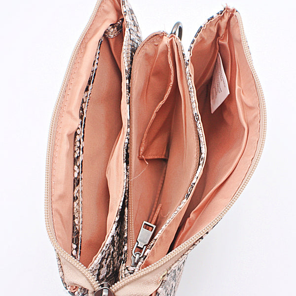 Clutch "Snake" grau