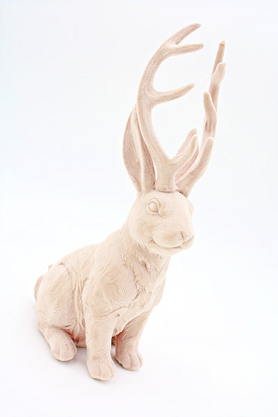 Hase mit Geweih rosa