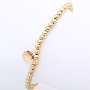 Perlenarmband "Perletti" 4mm gold matt
