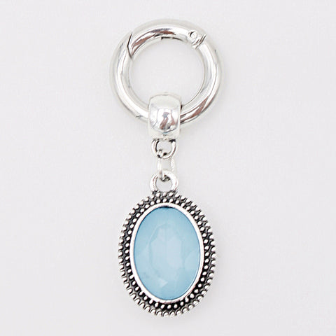 Anhänger "Opal" blau