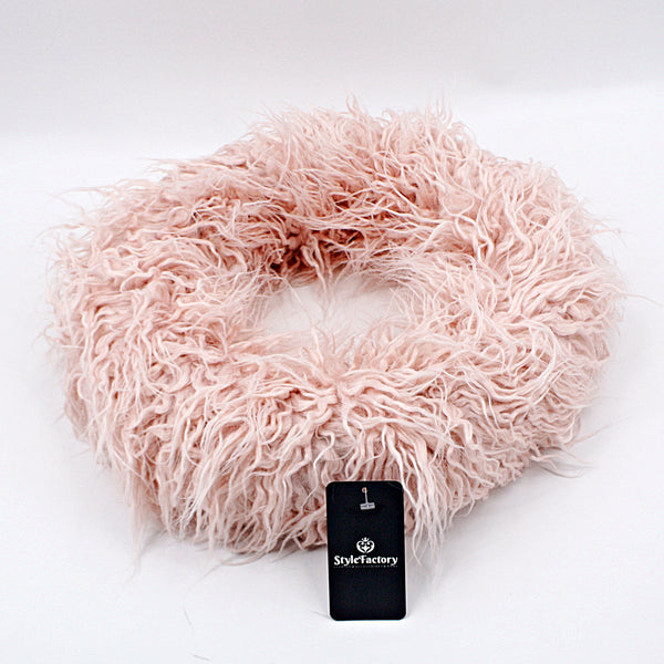 Kranz 40cm Fell in rosa, weiss, grau