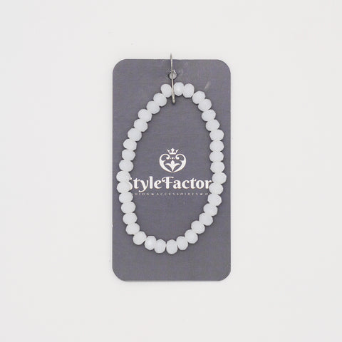 Armband Basic weiss 6mm