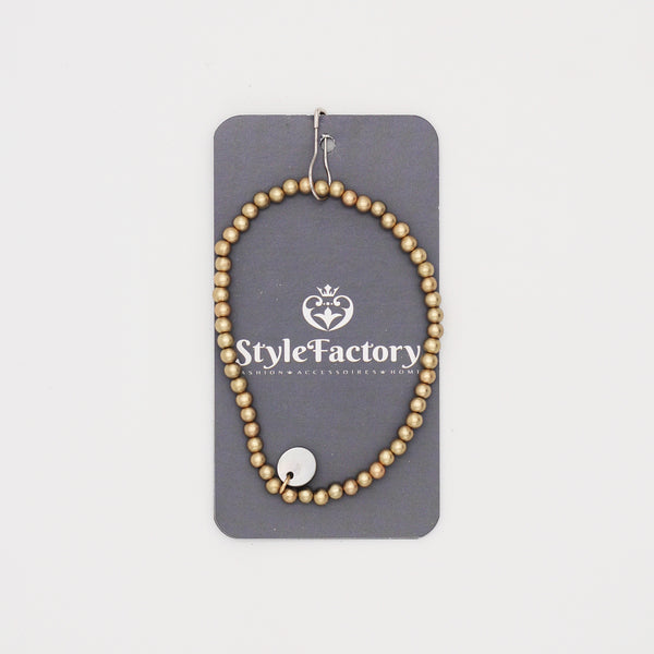 Perlenarmband "Perletti" 4mm gold matt