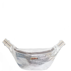 Brasi&Brasi - Belt Bag Glitter Stripe silber