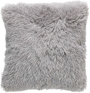 Kissen "Fluffy" 45x45cm hellgrau
