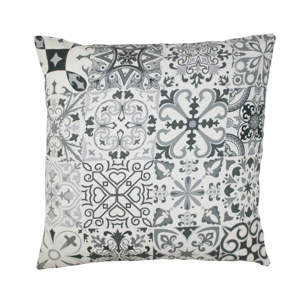 Kissen "Canvas" Spanisch 50x50cm grau