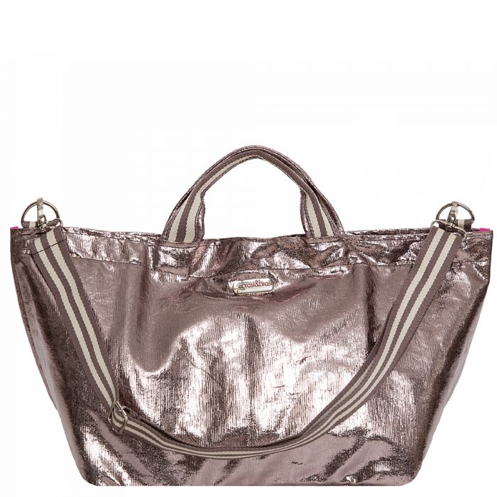 Brasi&Brasi Tasche - Medium half stripe anthrazit