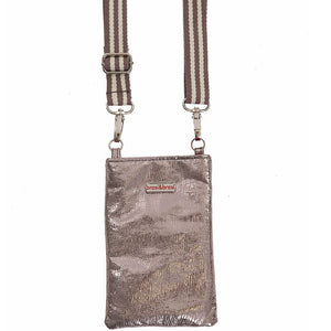 Brasi&Brasi  Handy Bag Glitter Stripe anthrazit