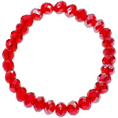 Armband "Just a Touch" 8mm rot klar