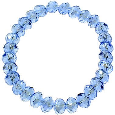 Armband "Just a Touch" 8mm hellblau klar