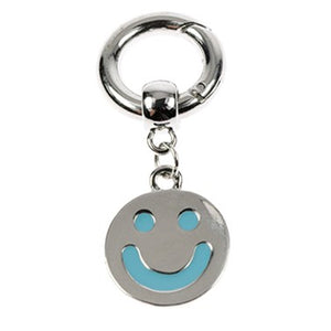 Anhänger Clip "Smiley" hellblau