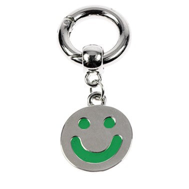 Anhänger Clip "Smiley" grün