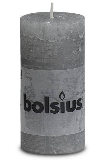 Bolsius Kerze "Rustic" 100/50 grau
