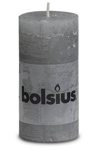 Bolsius Kerze "Rustic" 100/50 grau